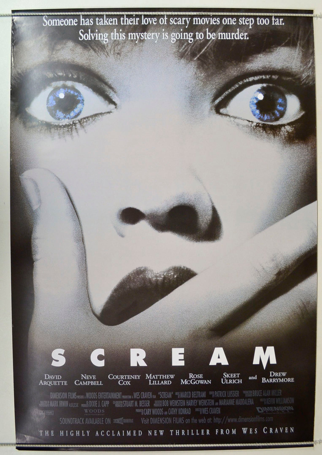 Scream  Original One Sheet Poster - Film Poster - Movie Poster