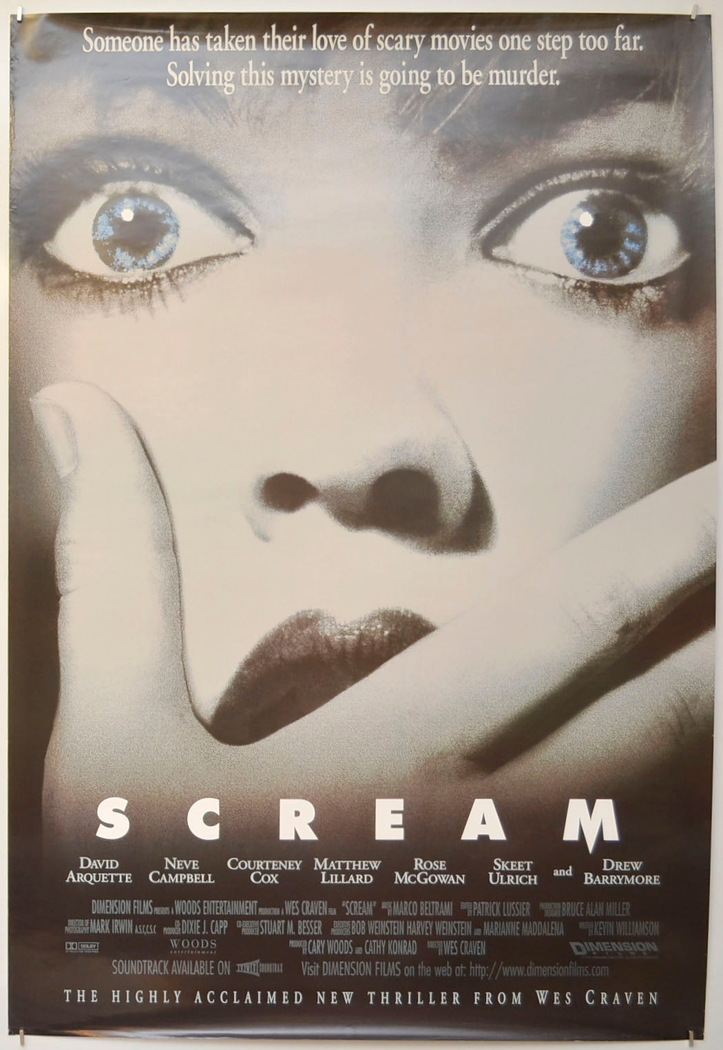 Scream Original One Sheet Poster - Film Poster - Movie Poster