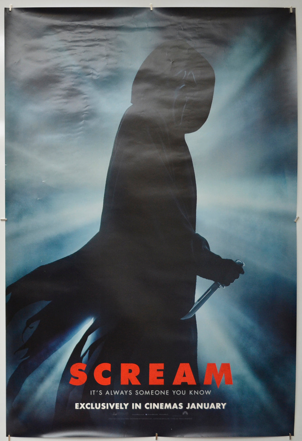 Scream (Teaser / Advance Version) Original One Sheet Poster - Film Poster - Movie Poster