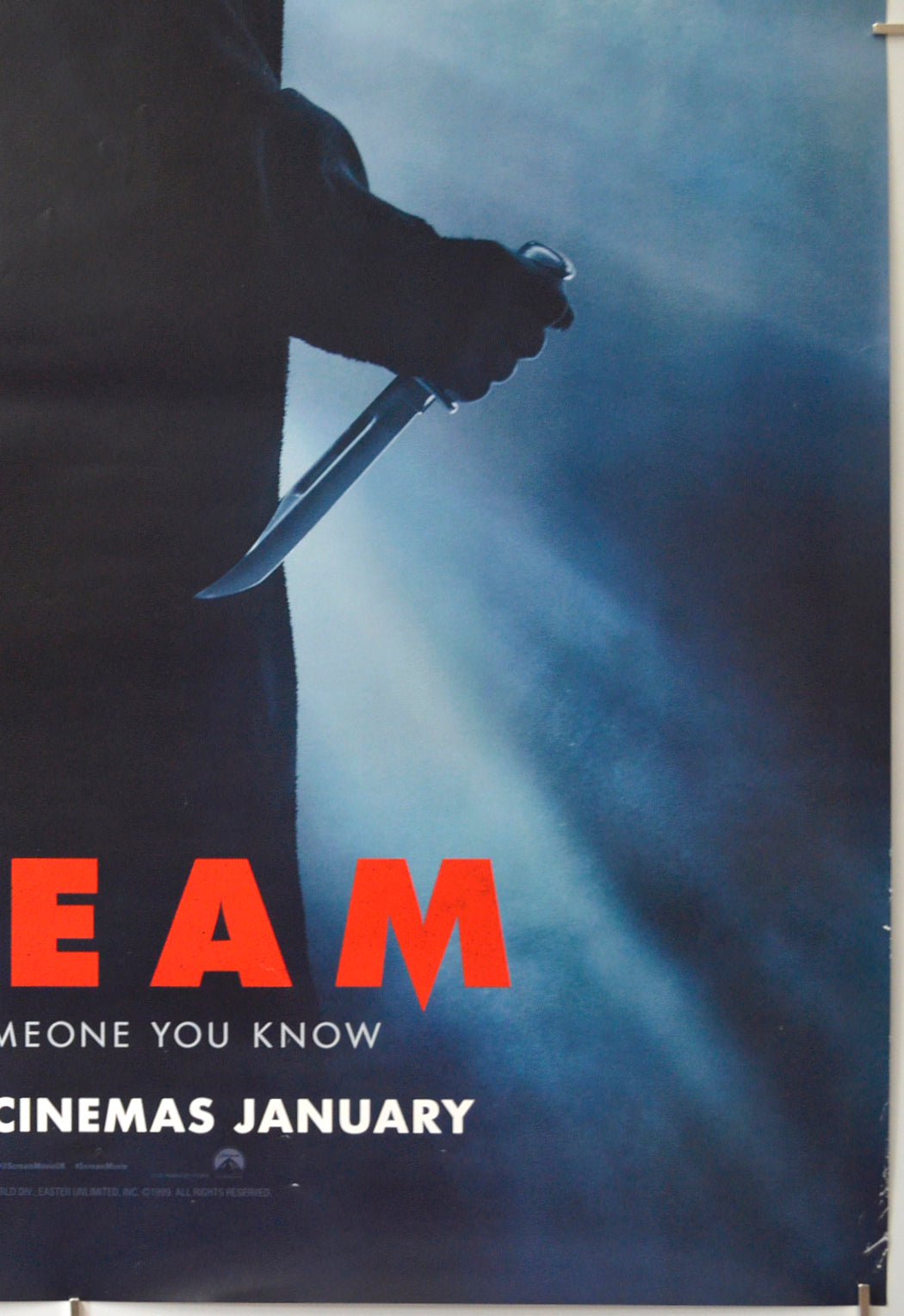 SCREAM (Bottom Right) Cinema One Sheet Movie Poster 