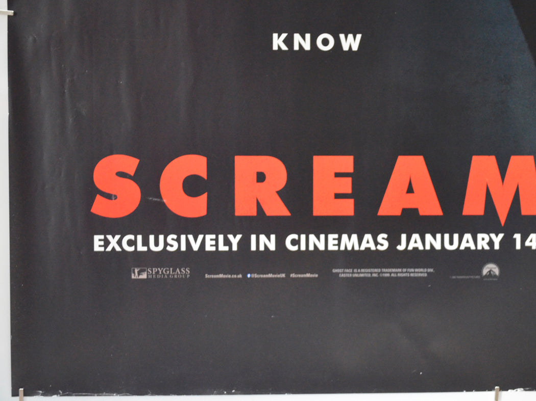 SCREAM (Bottom Left) Cinema Quad Movie Poster 