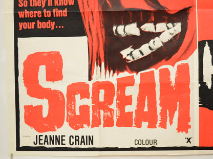 SCREAM / HELL’S CREATURES (Bottom Left) Cinema Quad Movie Poster 