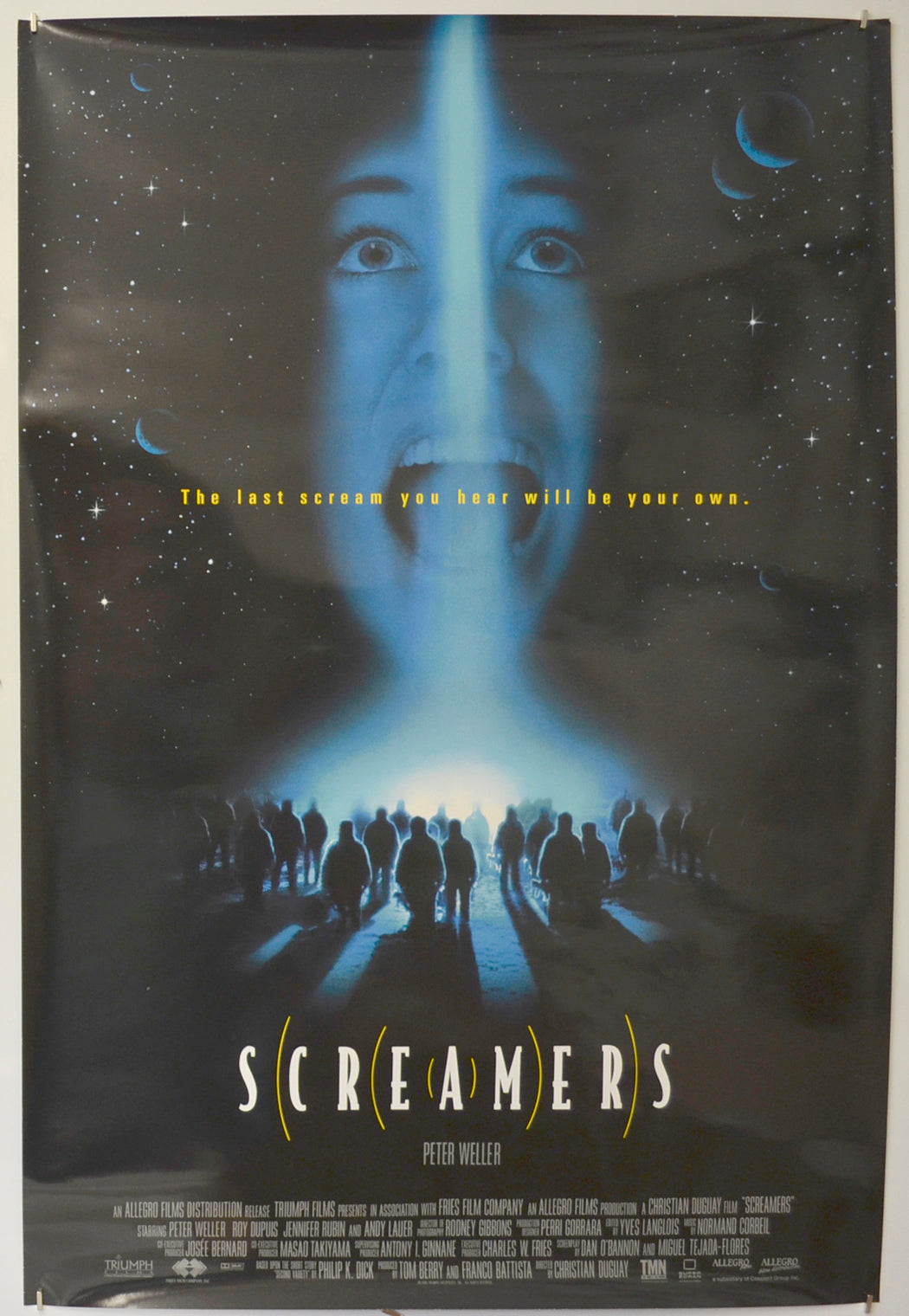 Screamers Original One Sheet Poster - Film Poster - Movie Poster  