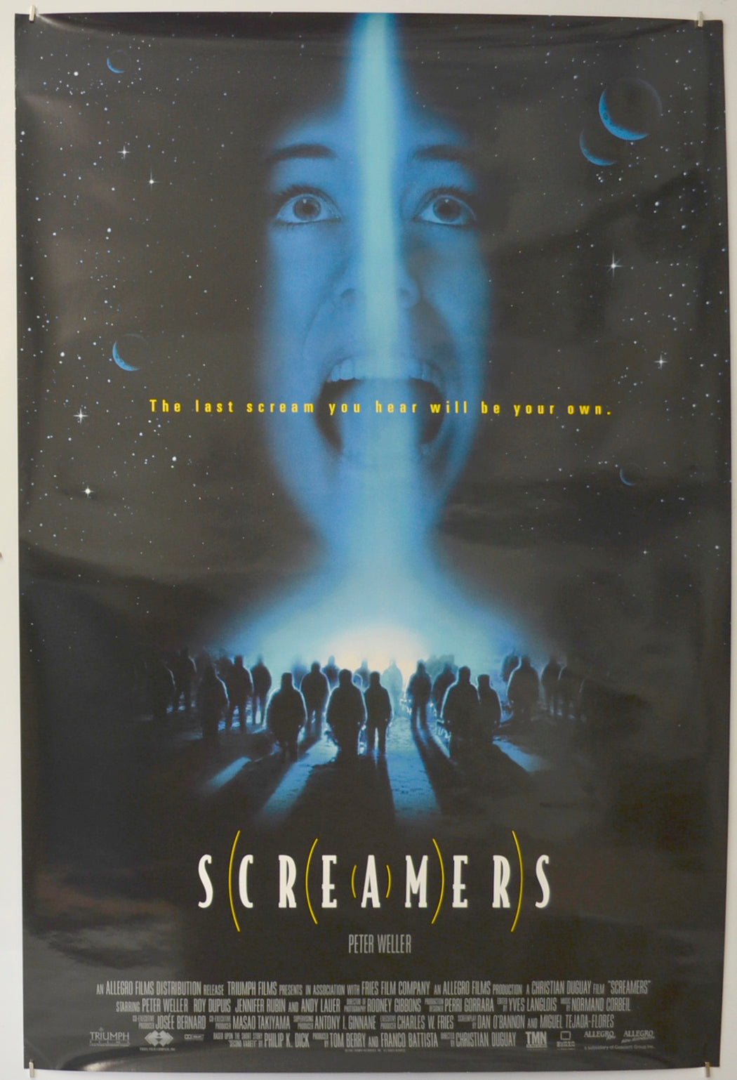 Screamers Original One Sheet Poster - Film Poster - Movie Poster  