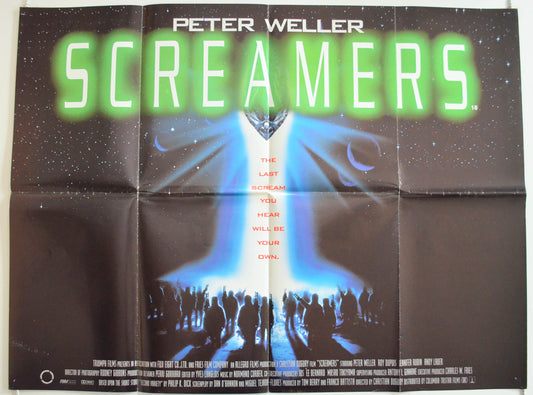 Screamers  Original British Quad Poster - Film Poster - Movie Poster 