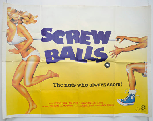 Screwballs Original Quad Poster - Film Poster - Movie Poster  