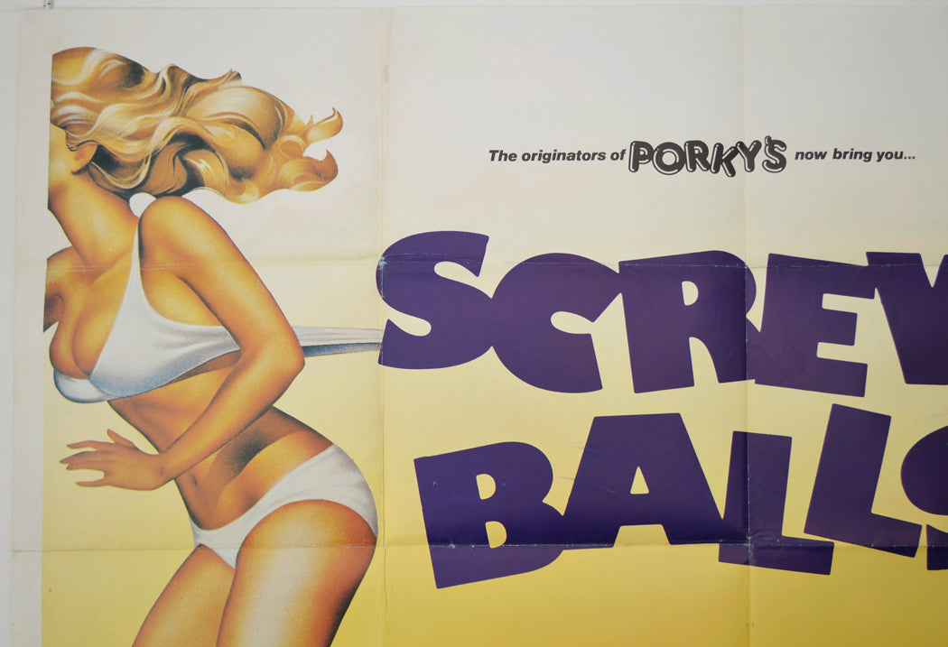 SCREWBALLS (Top Left) Cinema Quad Movie Poster 