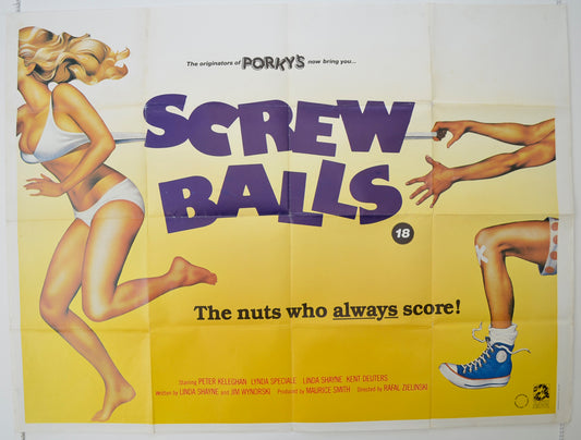 Screwballs   Original Quad Poster - Film Poster - Movie Poster 