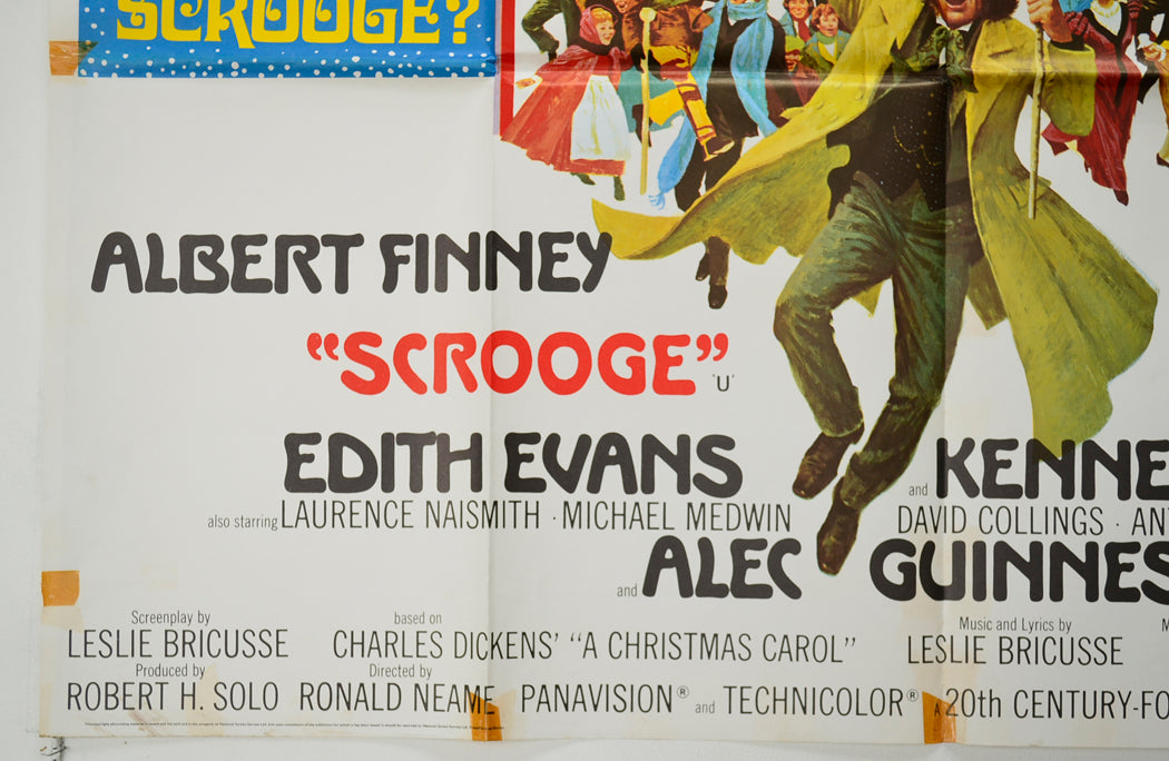 SCROOGE (Bottom Left) Cinema Quad Movie Poster 