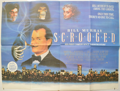 Scrooged  Original Quad Poster - Film Poster - Movie Poster