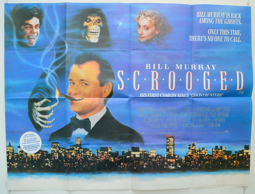 Scrooged Original Quad Poster - Film Poster - Movie Poster  