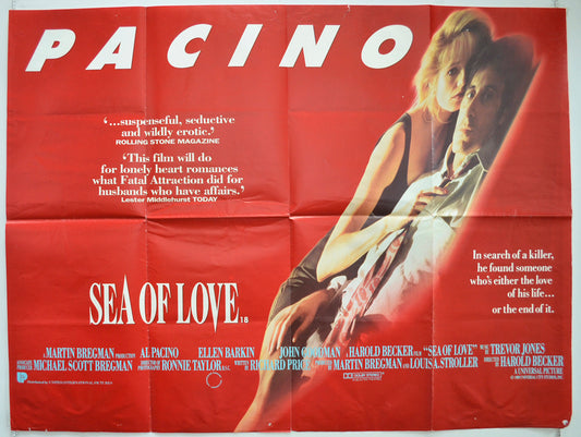 Sea Of Love  Original British Quad Poster - Film Poster - Movie Poster 