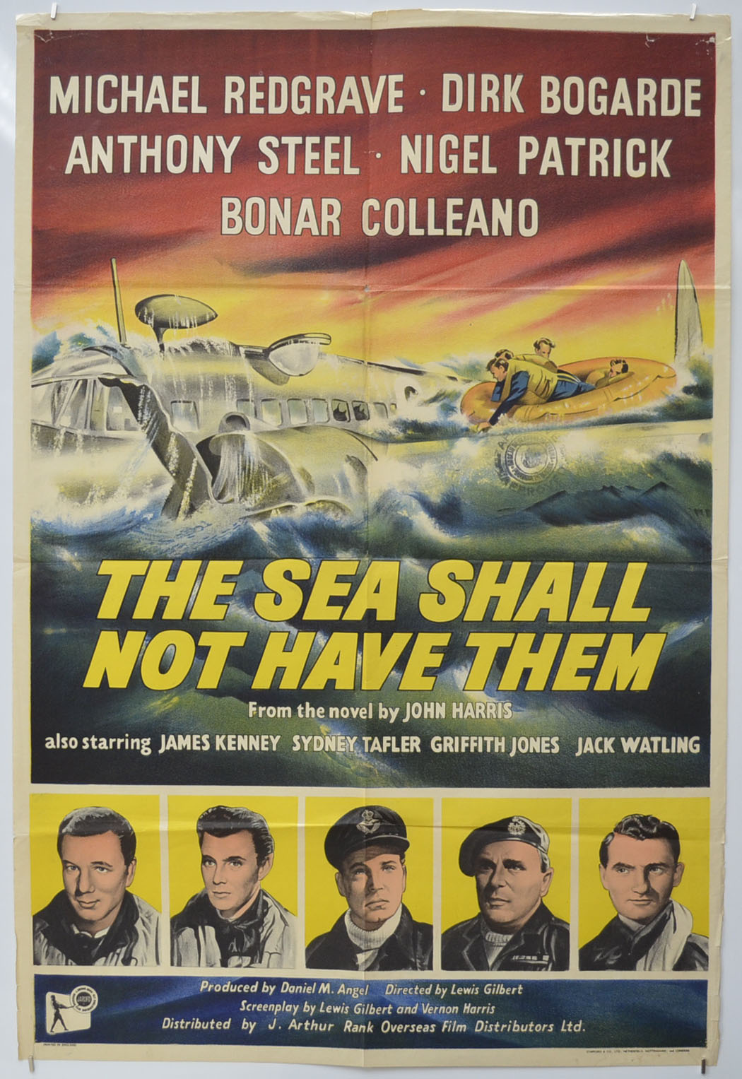 The Sea Shall Not Have Them  Original One Sheet Poster - Film Poster - Movie Poster