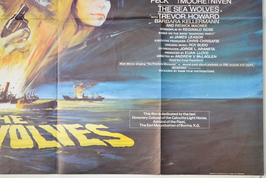 THE SEA WOLVES (Bottom Right) Cinema Quad Movie Poster 