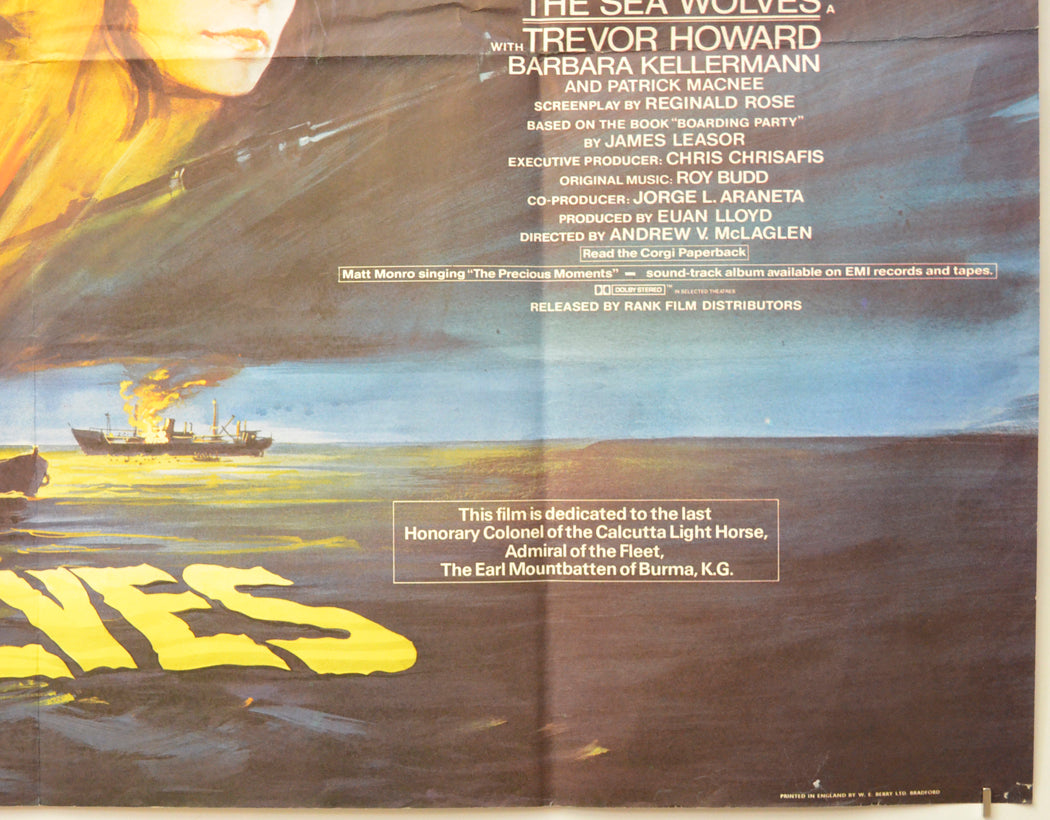 THE SEA WOLVES (Bottom Right) Cinema Quad Movie Poster 