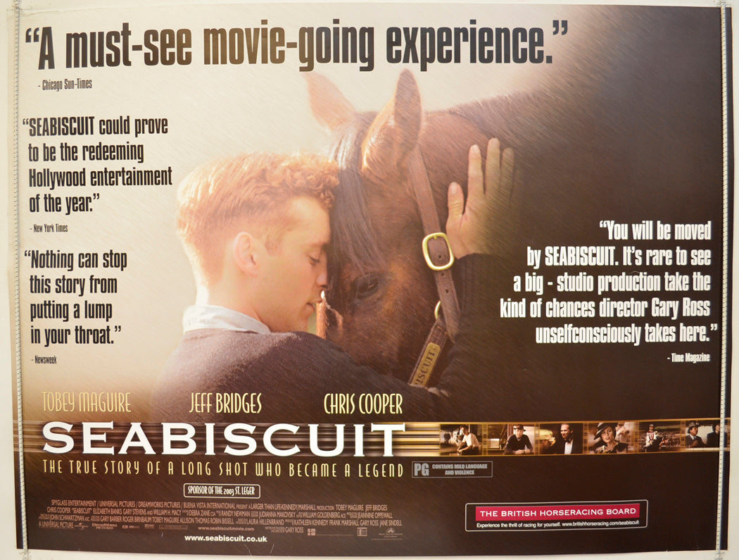 Seabiscuit  Original Quad Poster - Film Poster - Movie Poster