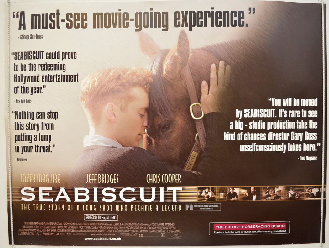 Seabiscuit  Original Quad Poster - Film Poster - Movie Poster