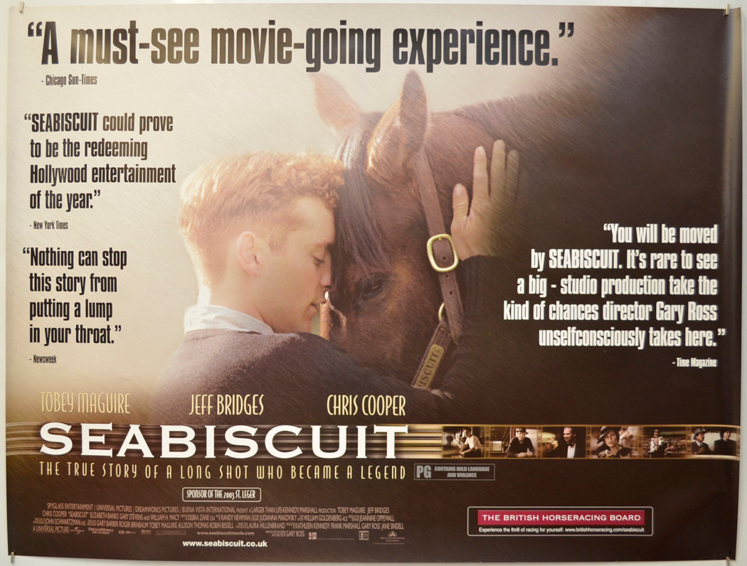 Seabiscuit Original Quad Poster - Film Poster - Movie Poster  