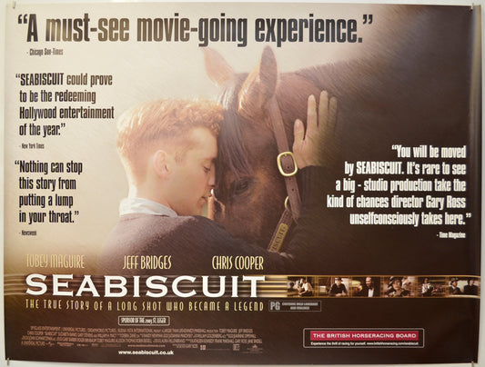 Seabiscuit Original Quad Poster - Film Poster - Movie Poster  