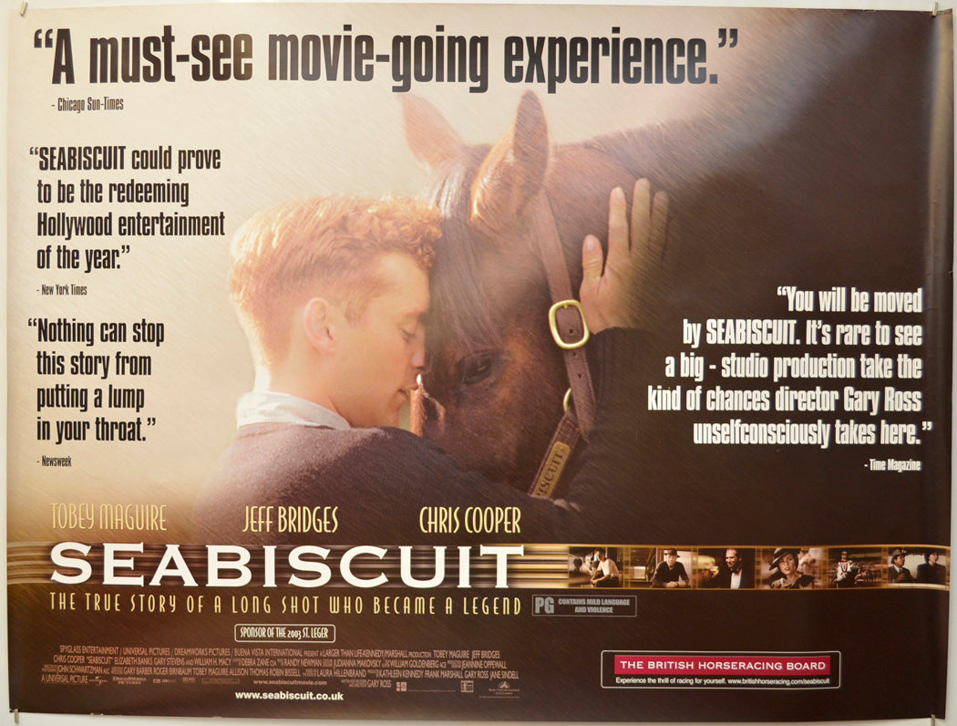 Seabiscuit Original Quad Poster - Film Poster - Movie Poster  