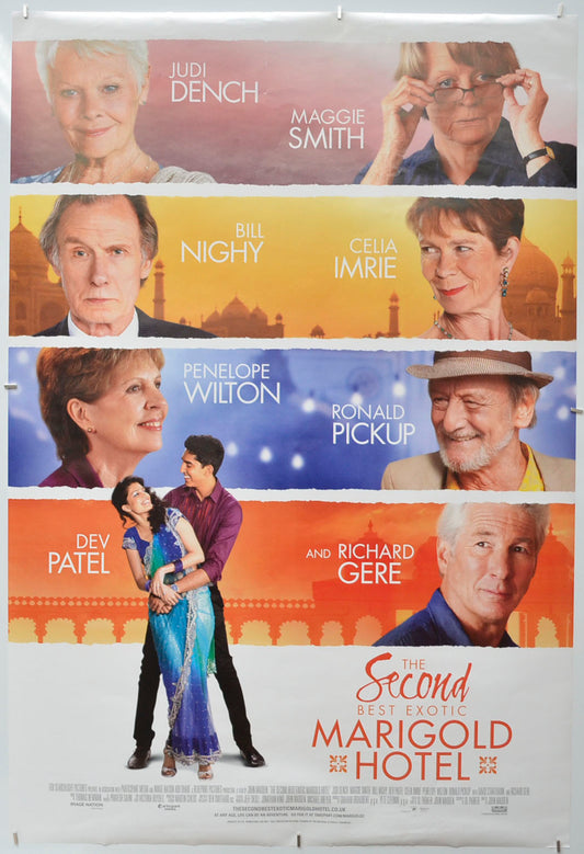 The Second Best Exotic Marigold Hotel Original One Sheet Poster - Film Poster - Movie Poster