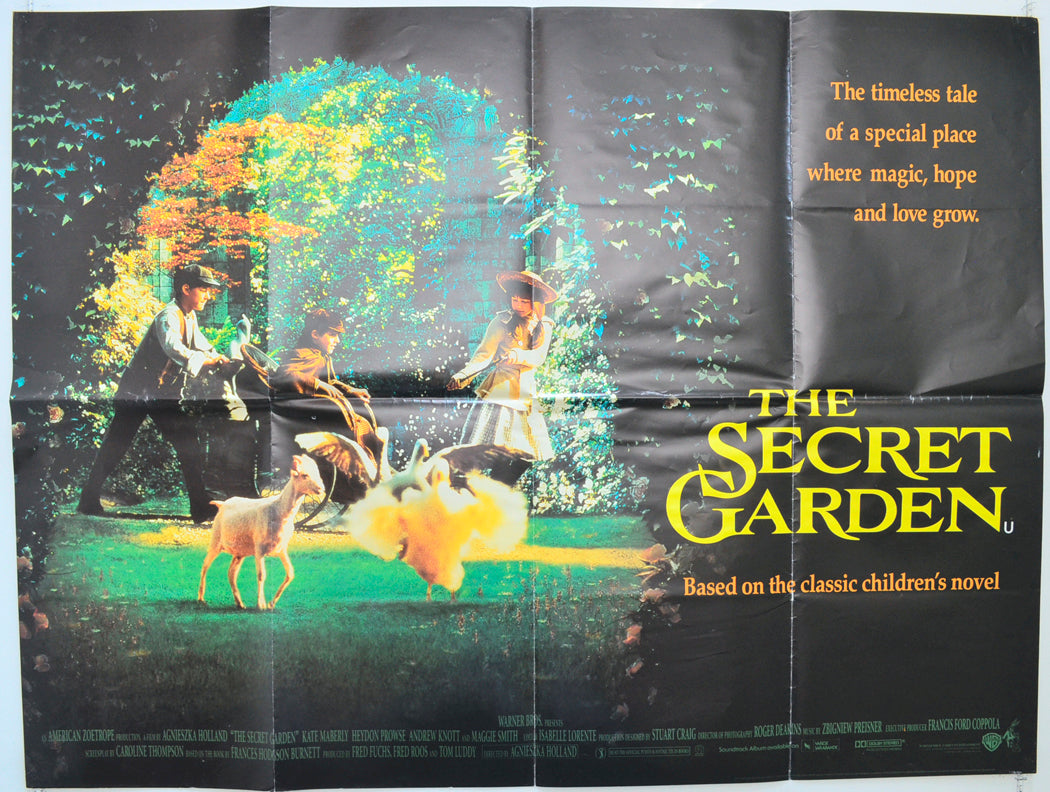 The Secret Garden Original Quad Poster - Film Poster - Movie Poster  