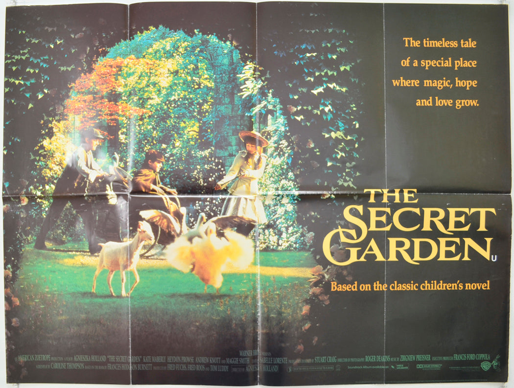 The Secret Garden   Original Quad Poster - Film Poster - Movie Poster 