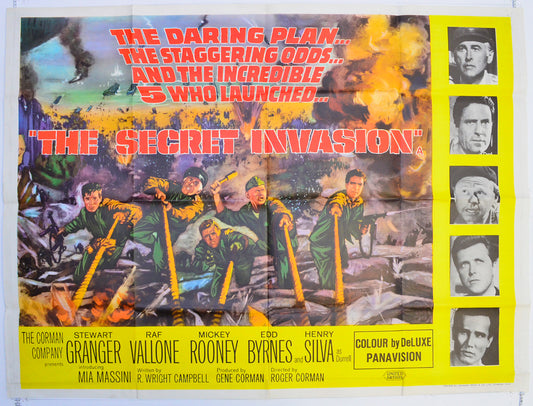 The Secret Invasion  Original British Quad Poster - Film Poster - Movie Poster 