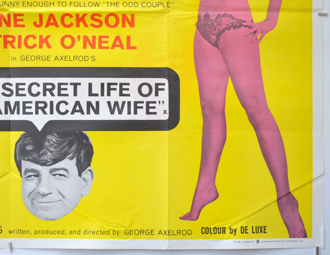 THE SECRET LIFE OF AN AMERICAN WIFE (Bottom Right) Cinema Quad Movie Poster 