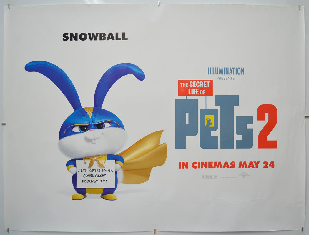 The Secret Life Of Pets 2 (Teaser / Advance Version)  Original Quad Poster - Film Poster - Movie Poster