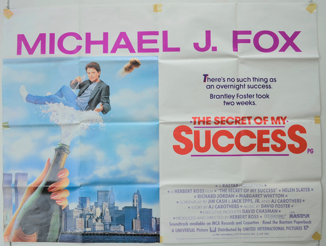 The Secret Of My Success   Original Quad Poster - Film Poster - Movie Poster 