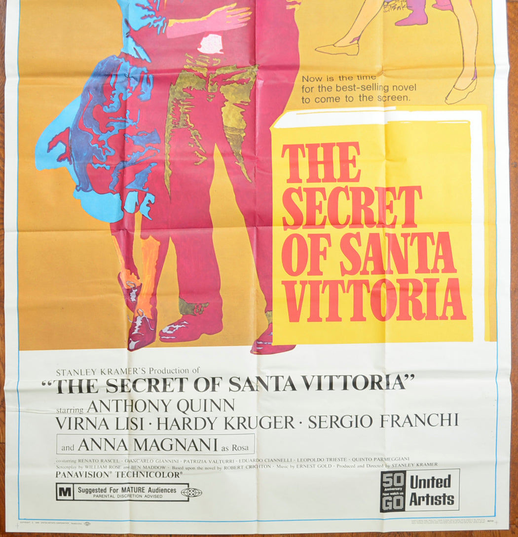 THE SECRET OF SANTA VITTORIA – 3 Sheet Poster (BOTTOM) 