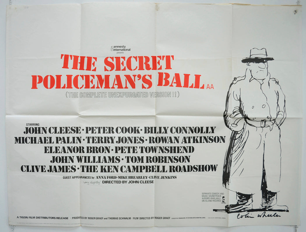 The Secret Policeman's Ball  Original British Quad Poster - Film Poster - Movie Poster 