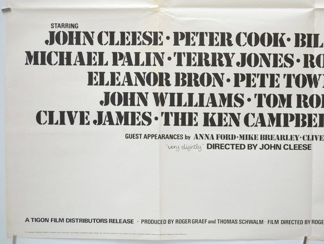 THE SECRET POLICEMAN’S BALL (Bottom Left) Cinema Quad Movie Poster 