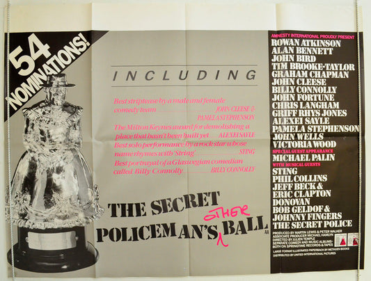 The Secret Policeman's Other Ball Original British Quad Poster - Film Poster - Movie Poster 