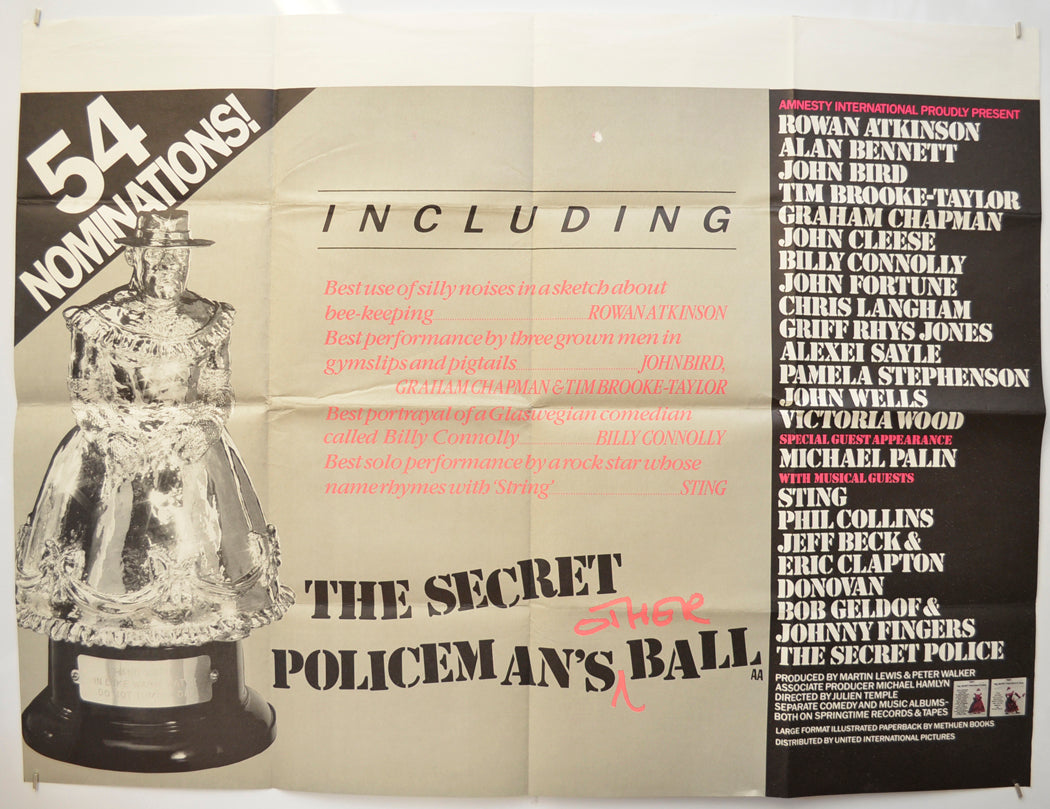 The Secret Policeman’s Other Ball Original Quad Poster - Film Poster - Movie Poster