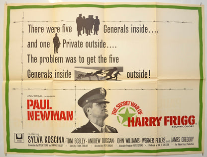 The Secret War Of Harry Frigg Original Quad Poster - Film Poster - Movie Poster