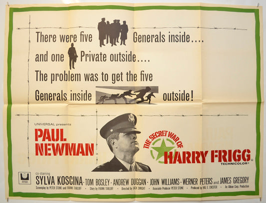 The Secret War Of Harry Frigg Original Quad Poster - Film Poster - Movie Poster