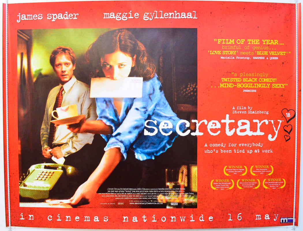 Secretary  Original British Quad Poster - Film Poster - Movie Poster 