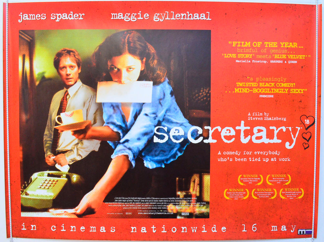 Secretary  Original British Quad Poster - Film Poster - Movie Poster 