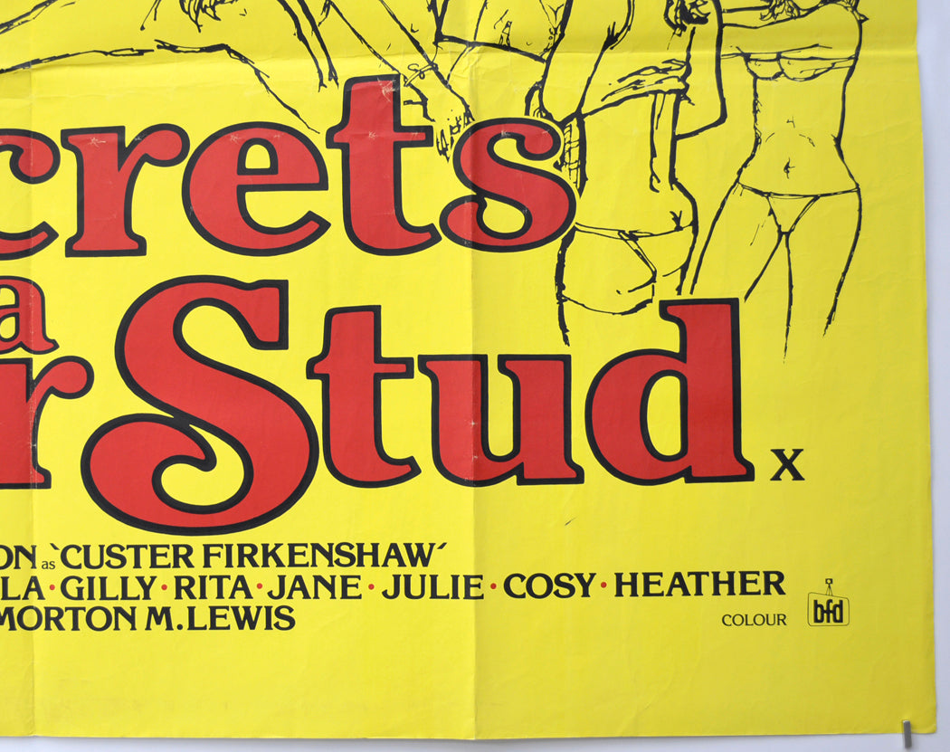 SECRETS OF A SUPER STUD (Bottom Right) Cinema Quad Movie Poster 