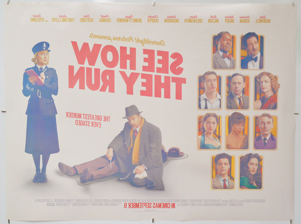 See How They Run (Back) Cinema Quad Movie Poster 