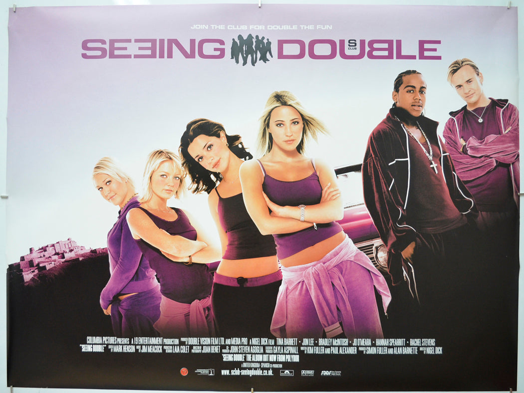 Seeing Double (a.k.a. S Club Seeing Double) Original Quad Poster - Film Poster - Movie Poster