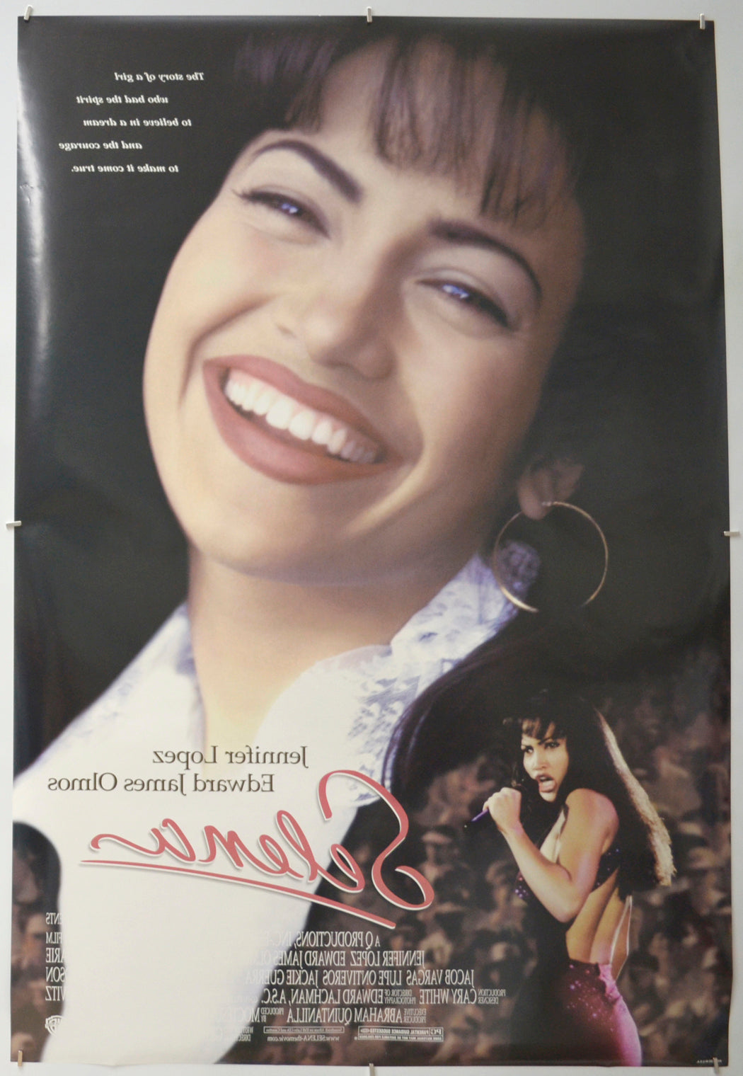 SELENA (Back) Cinema One Sheet Movie Poster 