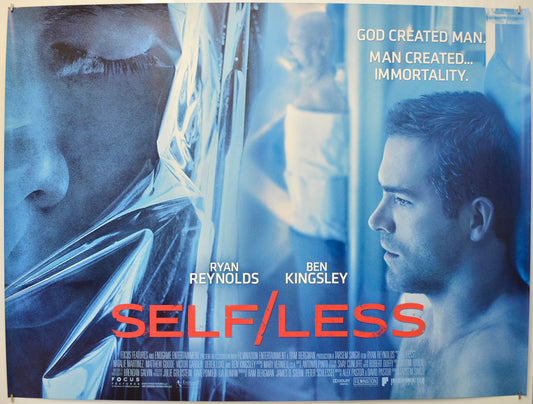 Self/Less  (Teaser / Advance Version)   Original Quad Poster - Film Poster - Movie Poster