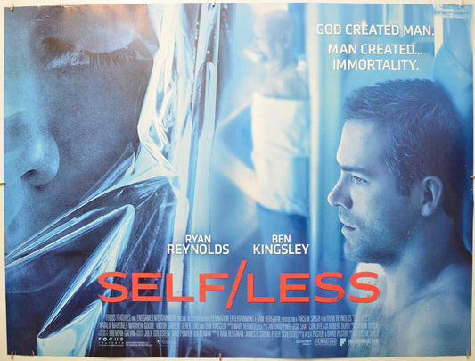 SELF/LESS (Teaser / Advance Version)  Original Quad Poster - Film Poster - Movie Poster