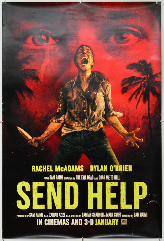 Send Help - Original One Sheet Poster - Film Poster - Movie Poster 