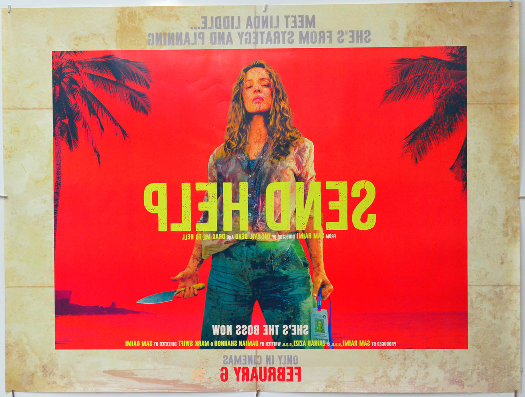 Send Help (Back) Cinema Quad Movie Poster 