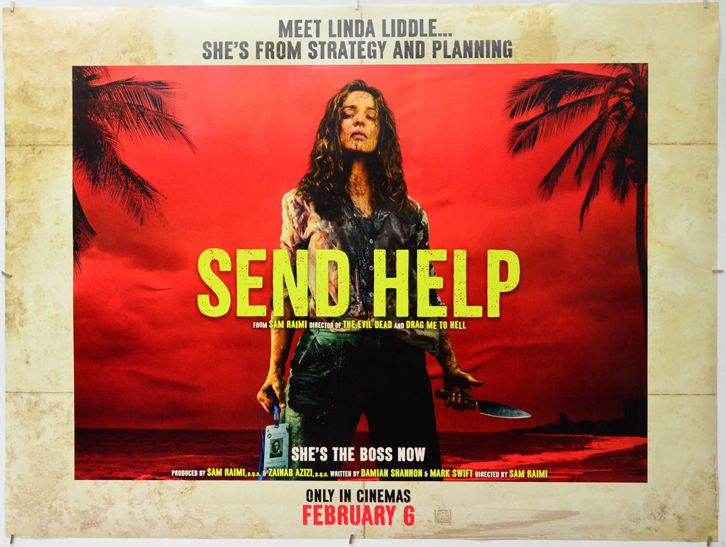 Send Help - Original Quad Poster - Film Poster - Movie Poster