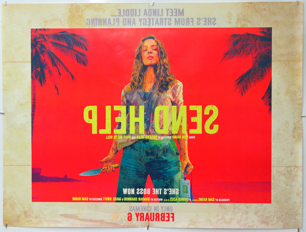 Send Help (Back) Cinema Quad Movie Poster 